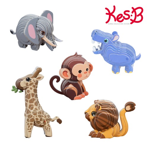 팝피입체만들기정글동물5종