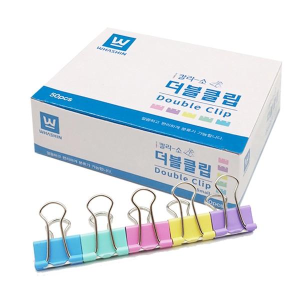 화신 더블클립 크립 집게 소 (50개입)