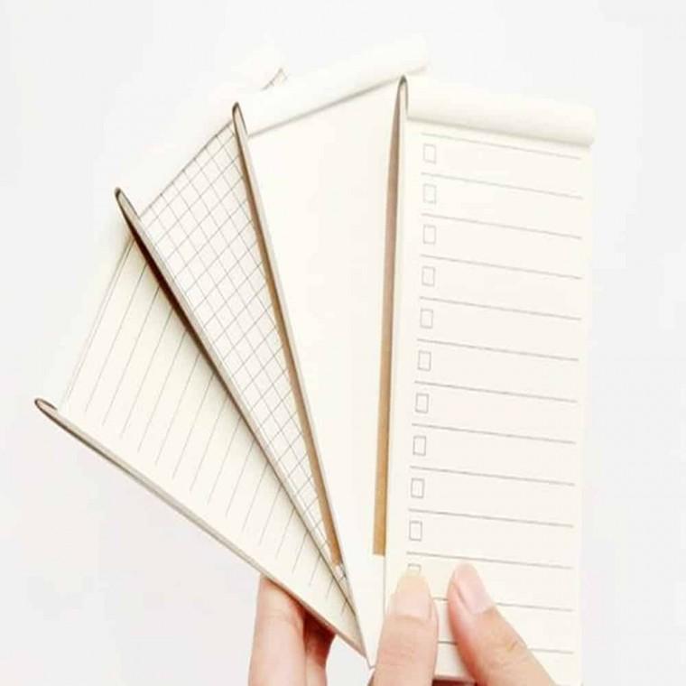 휴대용 메모 수첩 유선노트 포켓수첩 체크리스트수첩 크라프트메모지