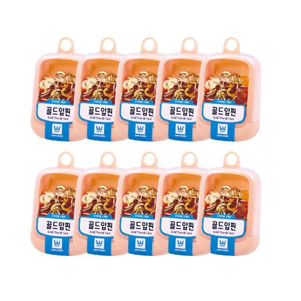 화신 골드 압핀 압정 행거팩 (1박스 10개입)