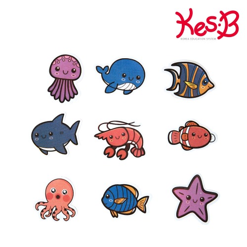 목욕놀이스티커해양