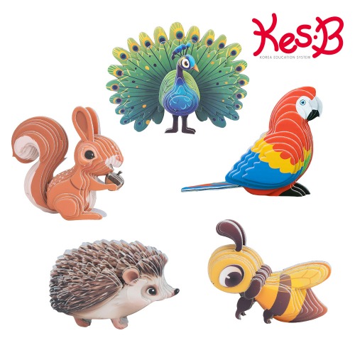 팝피입체만들기숲속동물5종