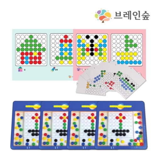 자석펜드로잉퍼즐창의세트(4인)