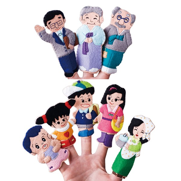 손가락인형/가족이야기/한복할머니/8개/2061