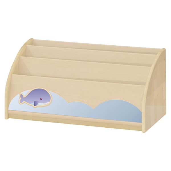 자작나무책꽂이/영아용/H35cm/고래/구름