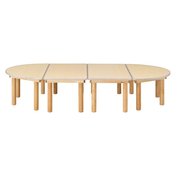 자작합판책상/안전몰딩/H28cm/4개1조세트