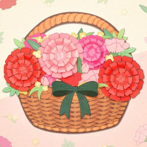 뜯어만들기!카네이션바구니만들기