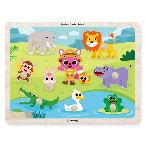 핑크퐁꼭지퍼즐-동물