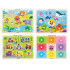 핑크퐁원목꼭지퍼즐4종(해양/동물/교통/도형)-낱개