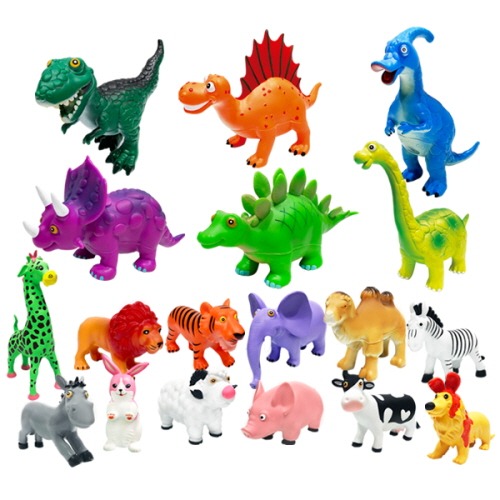 소프트티거공룡6p+티거동물12p