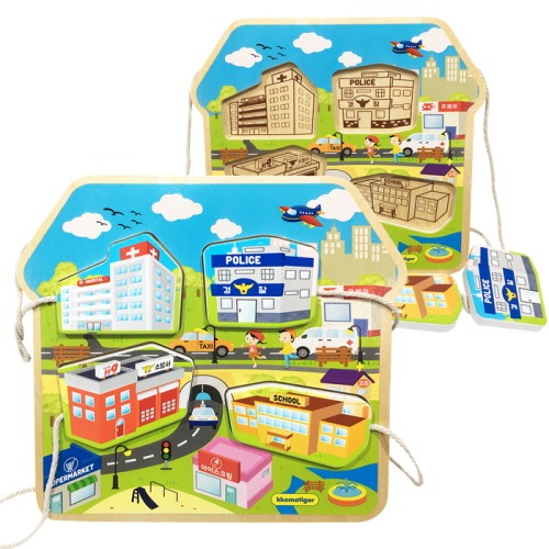 티거원목끈퍼즐-우리동네