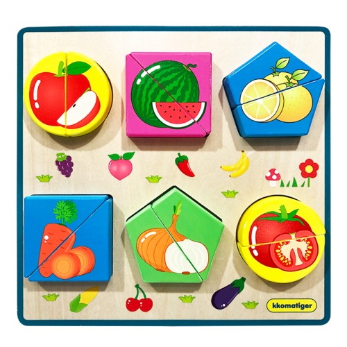 티거도형분할퍼즐(과일)