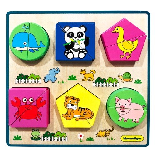 티거도형분할퍼즐(동물)