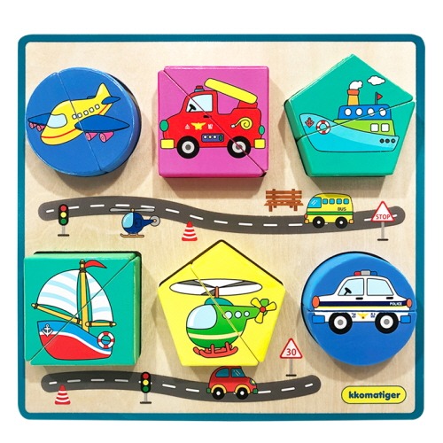 티거도형분할퍼즐(탈것)