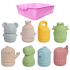 실리콘물놀이8p+소프트바구니(소)1