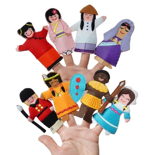 토독손가락인형다문화세계여러나라