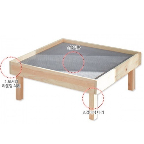 편백나무접이식레고테이블(중)-4인용서랍형