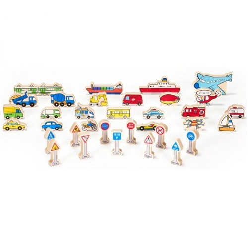 교통표지판과탈것들핵심모형34