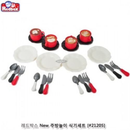 주방놀이식기세트(레드)